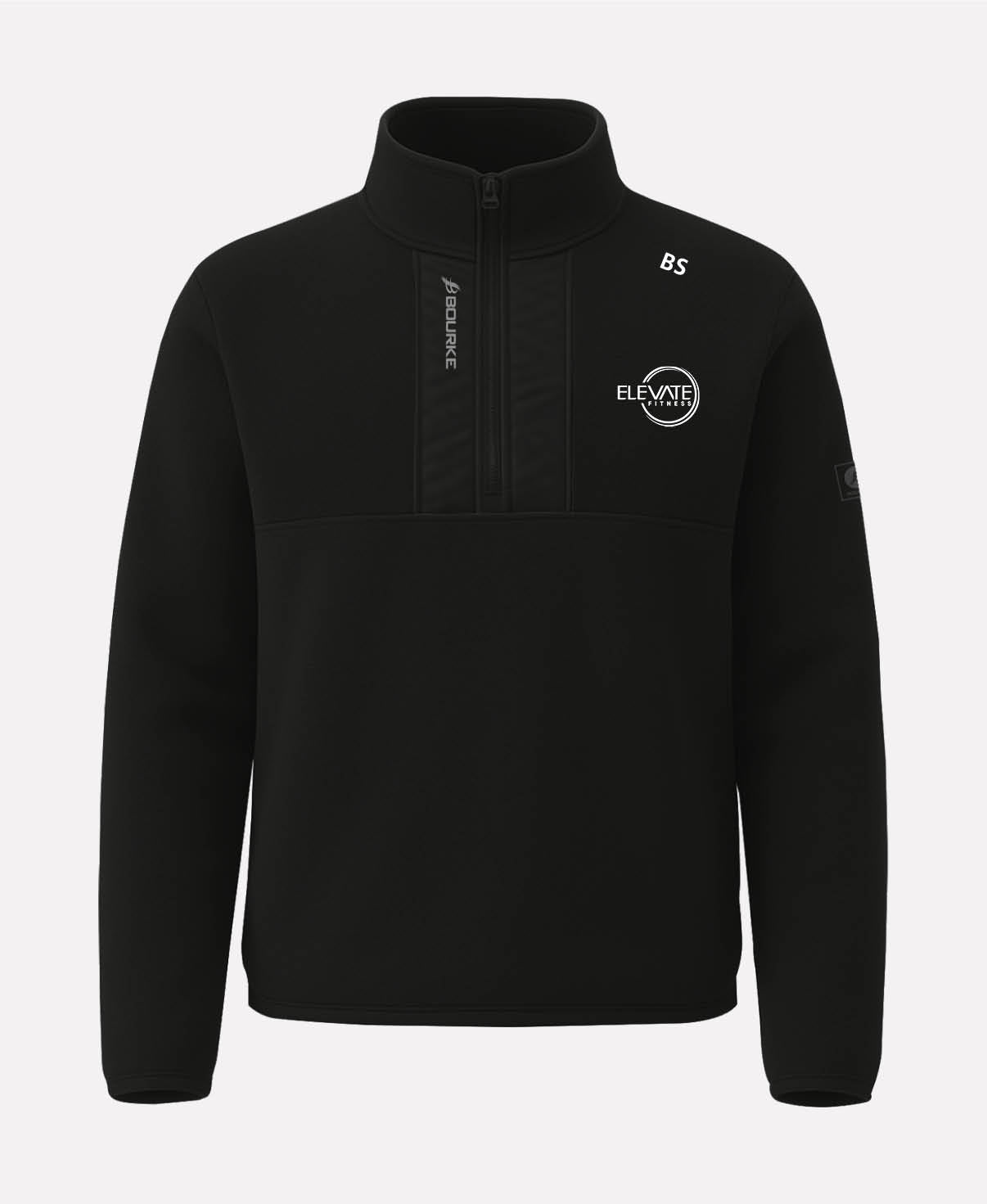 Elevate Fitness TEASRA Half Zip Fleece (Black)