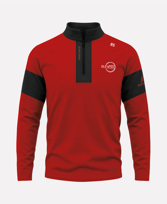 Elevate Fitness TEASRA Half Zip (Black/Red)