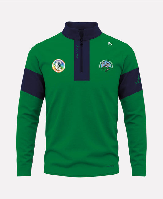 Emeralds Camogie TEASRA Half Zip (Navy/Green)