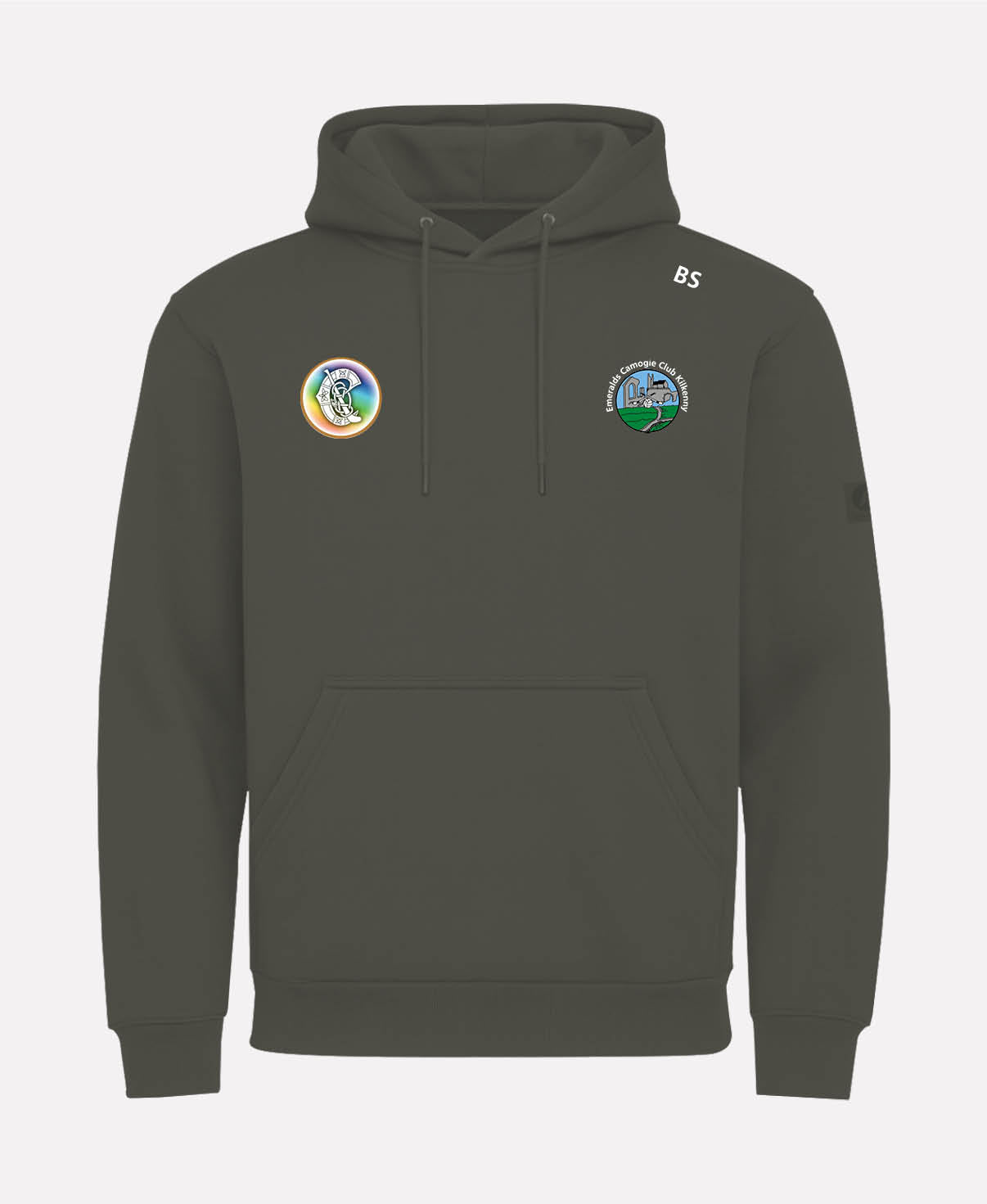 Emeralds Camogie TEASRA Pullover Hoodie (Olive)