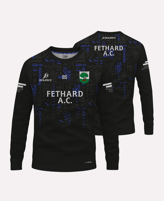 Fethard AC Warm Up Crew Neck (Black/Blue)