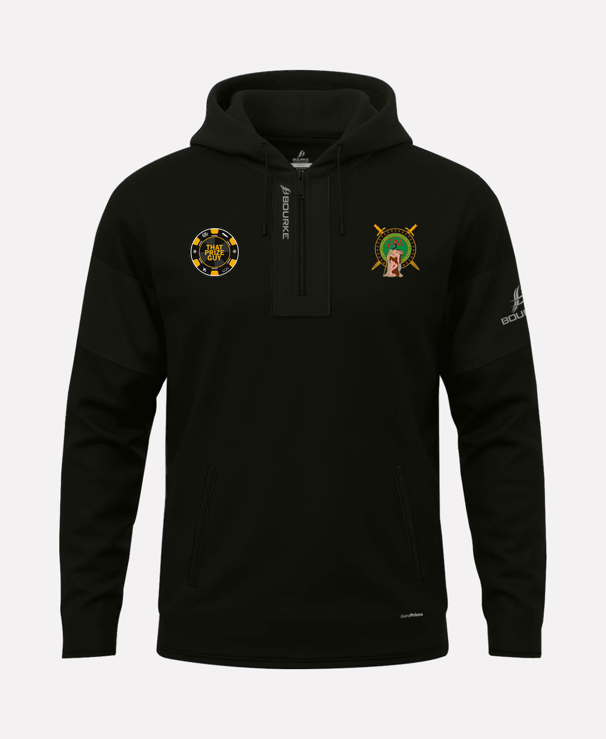 Fight Academy Ireland TEASRA Half Zip Hoodie (Black)