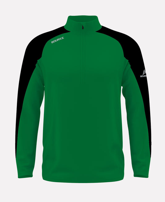 FORTIS Adult Half Zip (Green/Black)