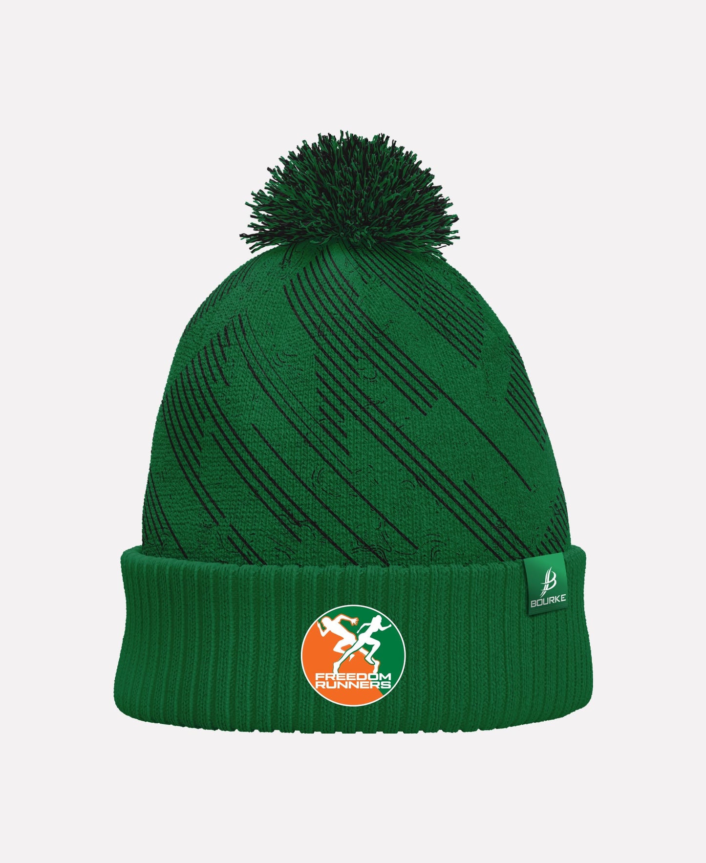 Freedom Runners BARR Bobble Hat (Green/Black)
