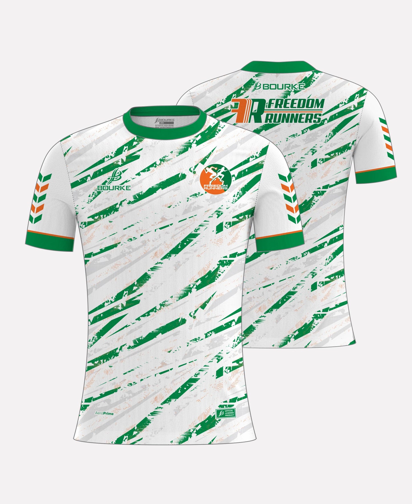 Freedom Runners Jersey (White/Green/Orange)