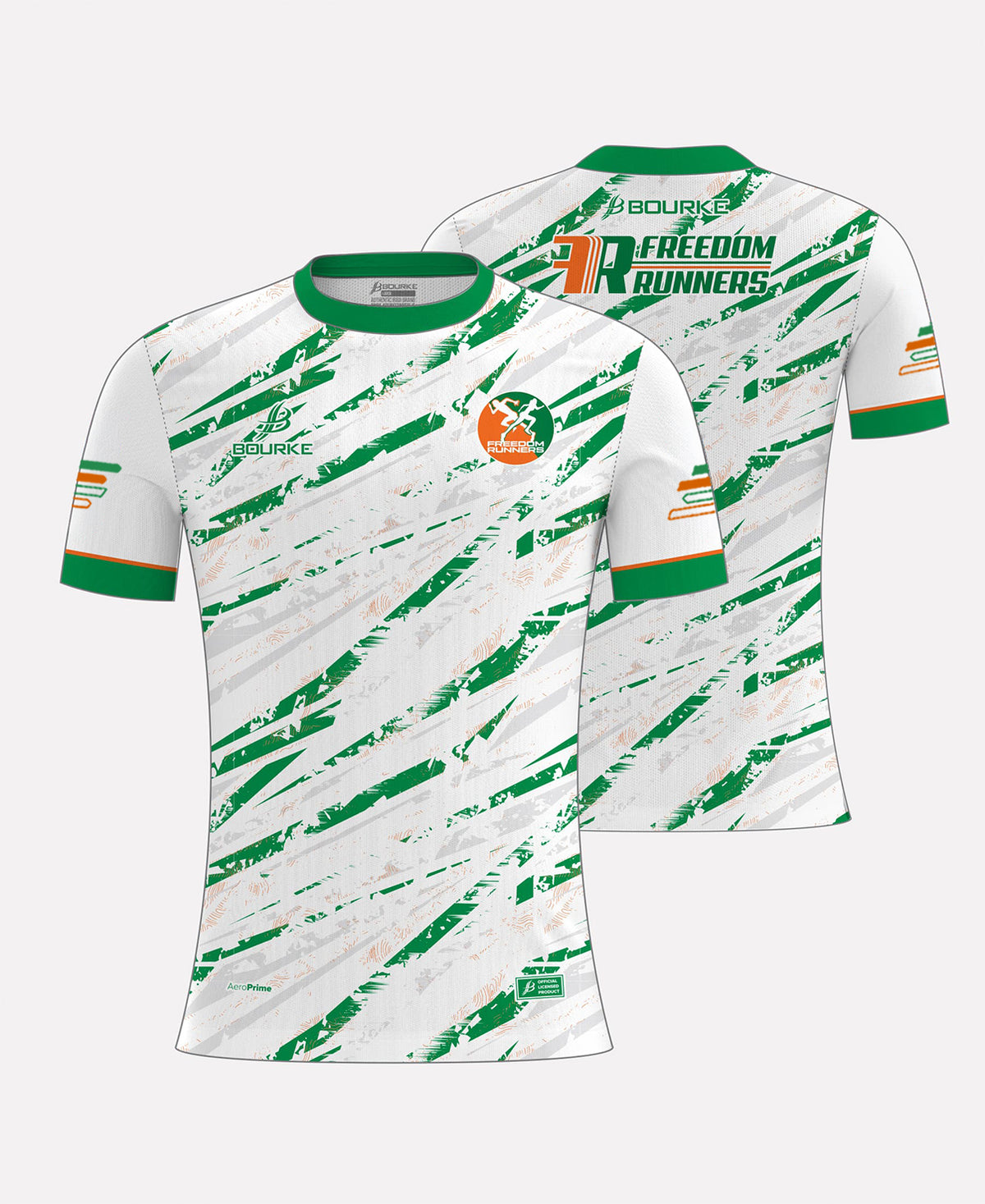 Freedom Runners Jersey (White/Green/Orange)
