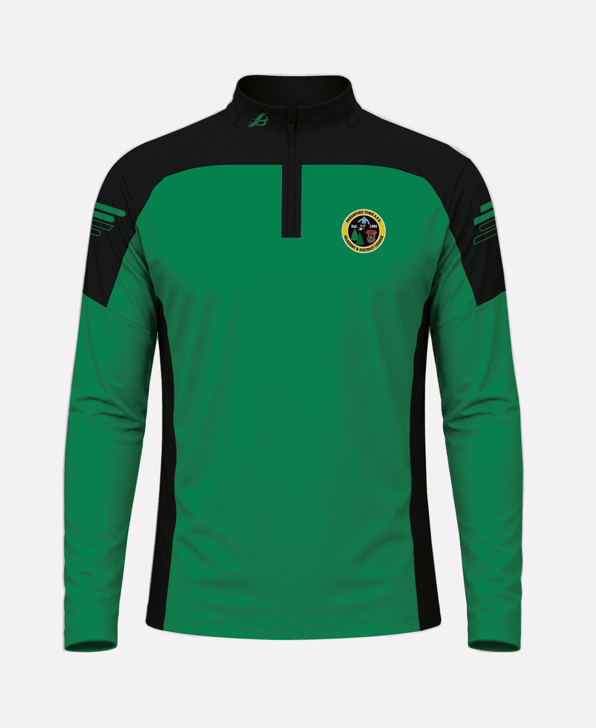 Freshford Town FC SORA Half Zip (Black/Green)
