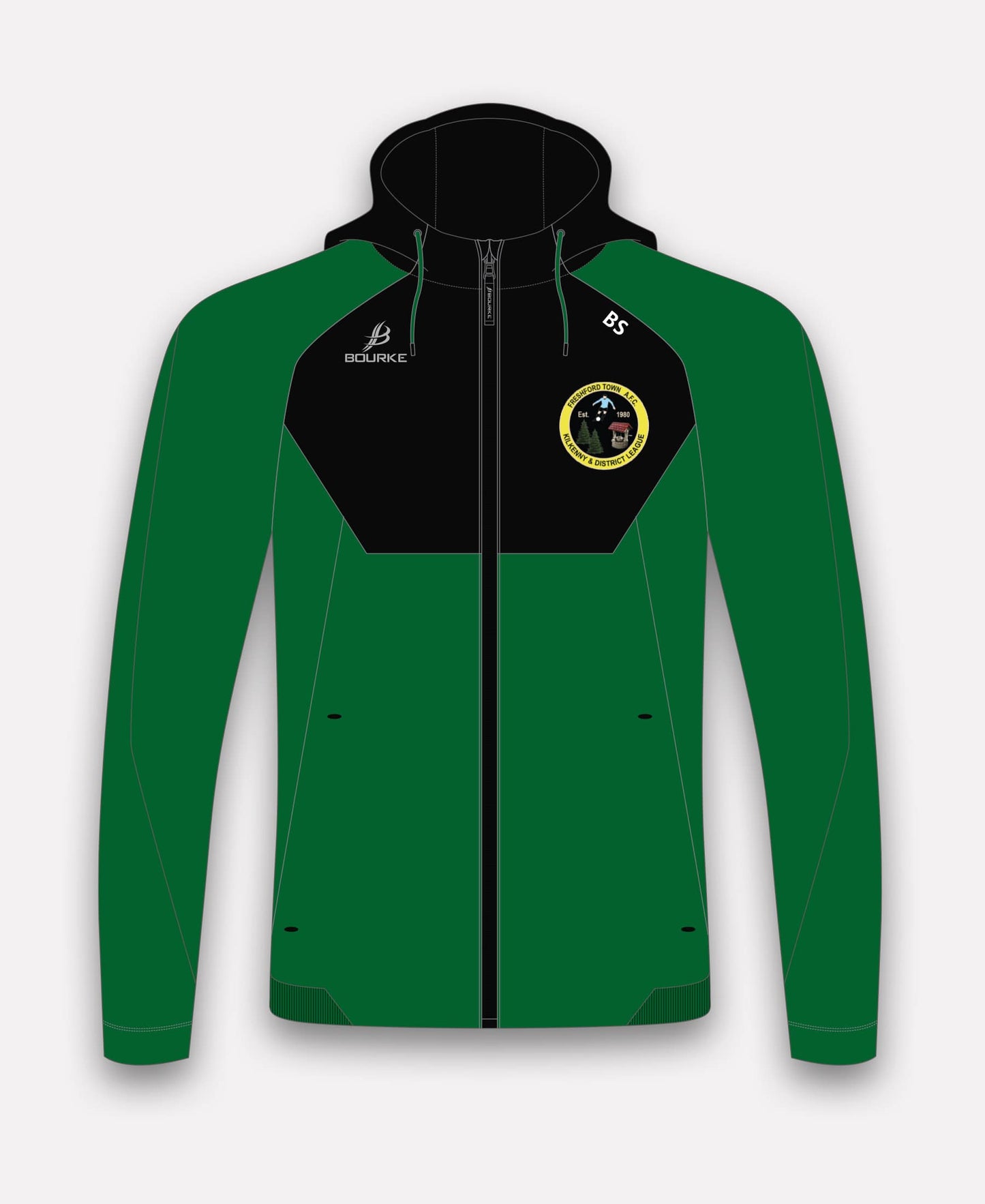 Freshford Town FC BARR Hoody (Green/Black)