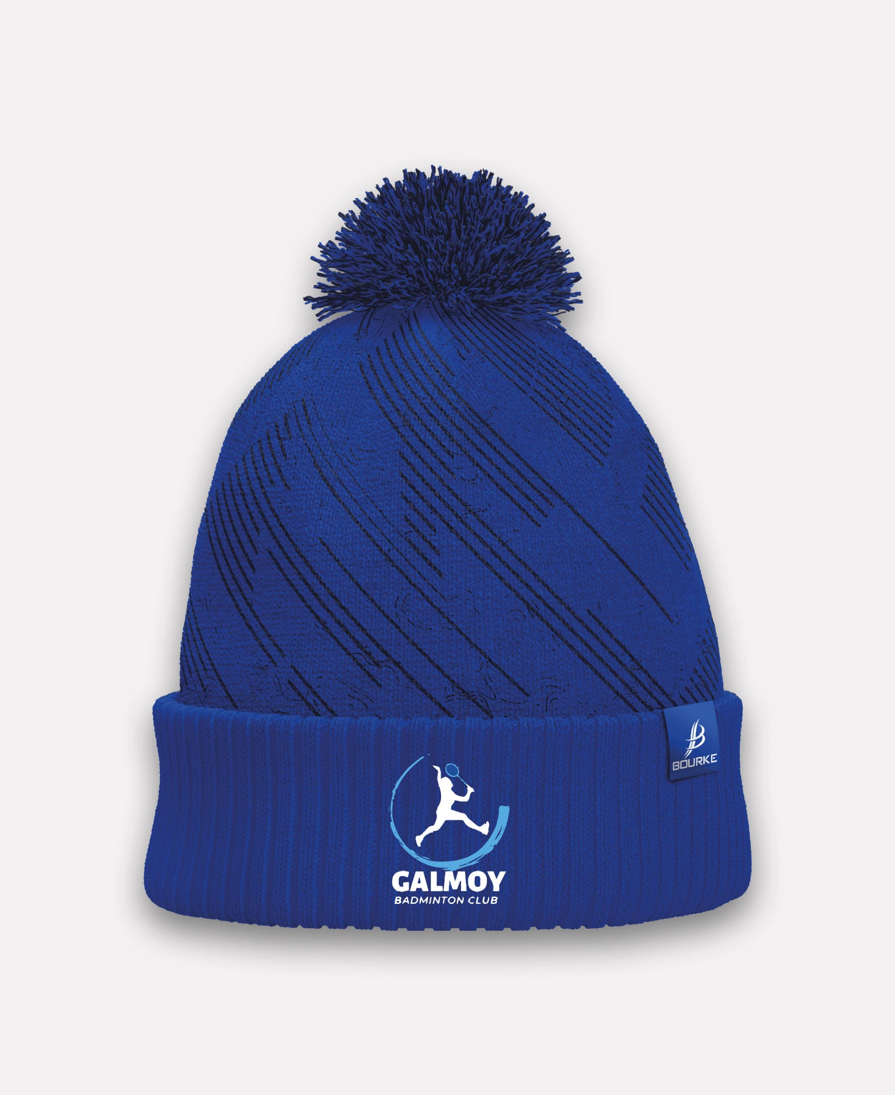 Galmoy Badminton BARR Bobble Hat (Navy/blue)