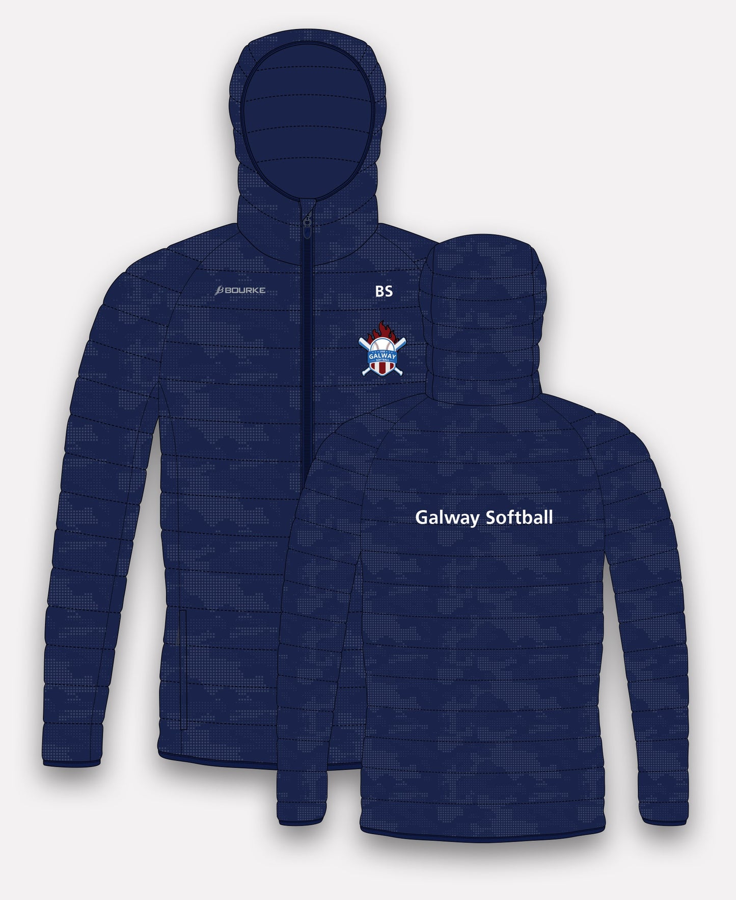 Galway Softball Reflective Camo Jacket (Navy)