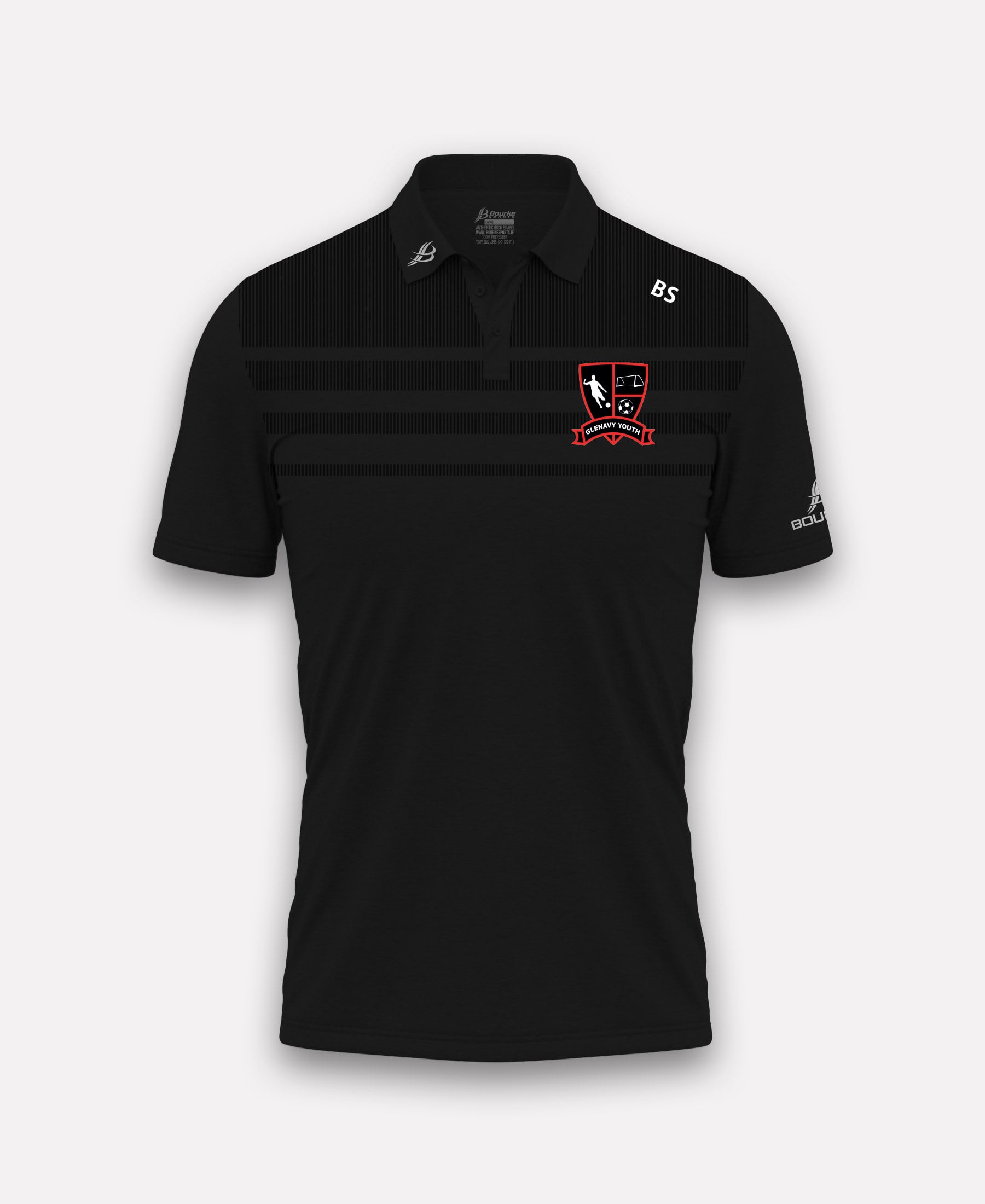 Glenavy Youth FC TACA Polo Shirt (Black)