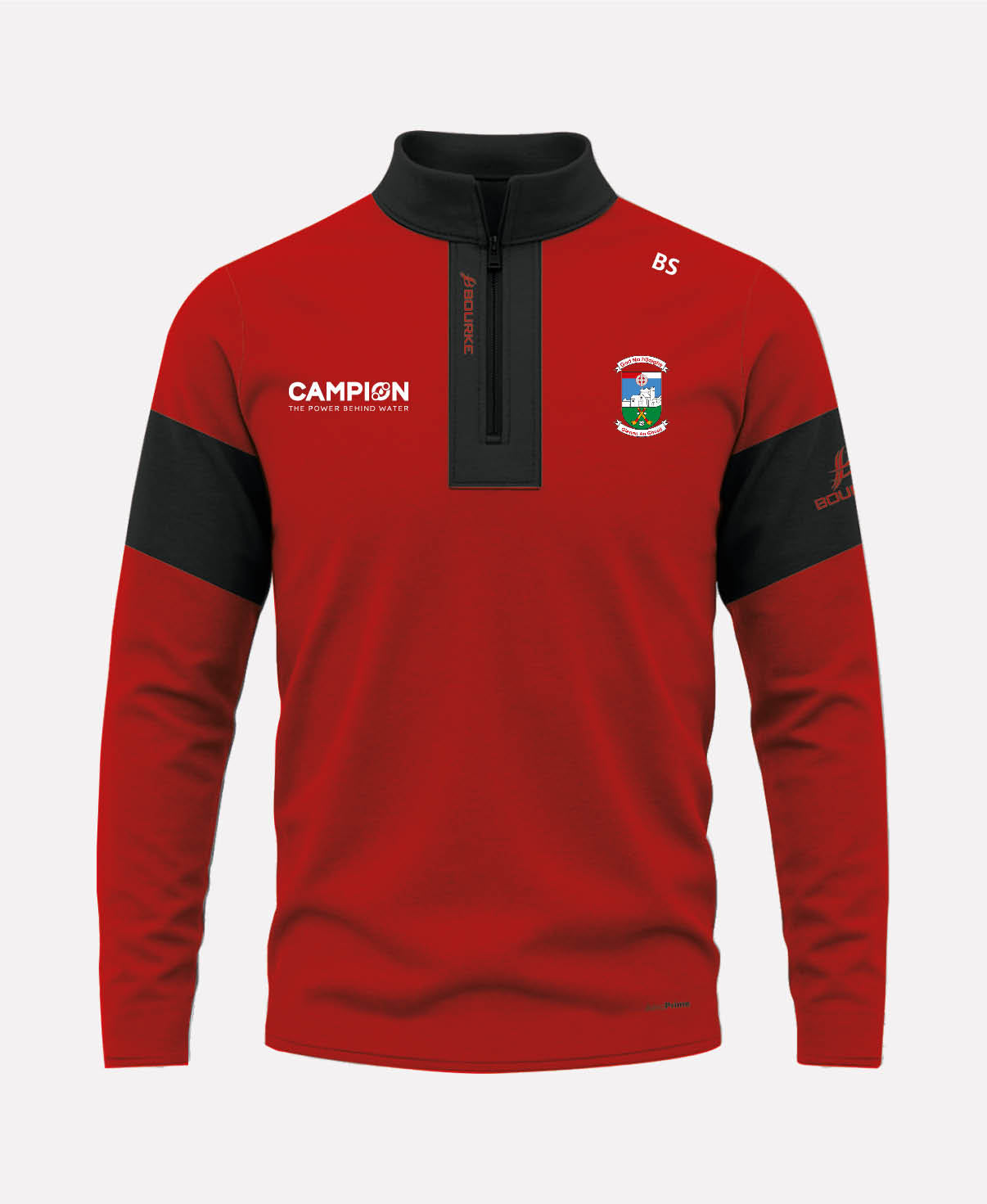 Gortnahoe Glengoole GAA TEASRA Half Zip (Black/Red)