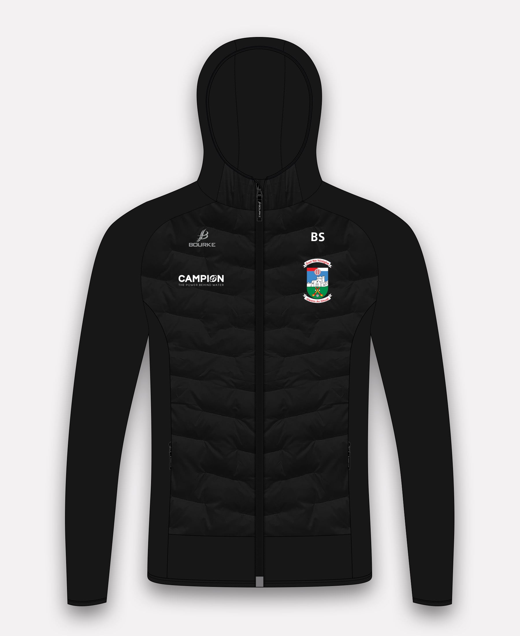 Gortnahoe Glengoole GAA Croga Ladies Hybrid Jacket (Black)