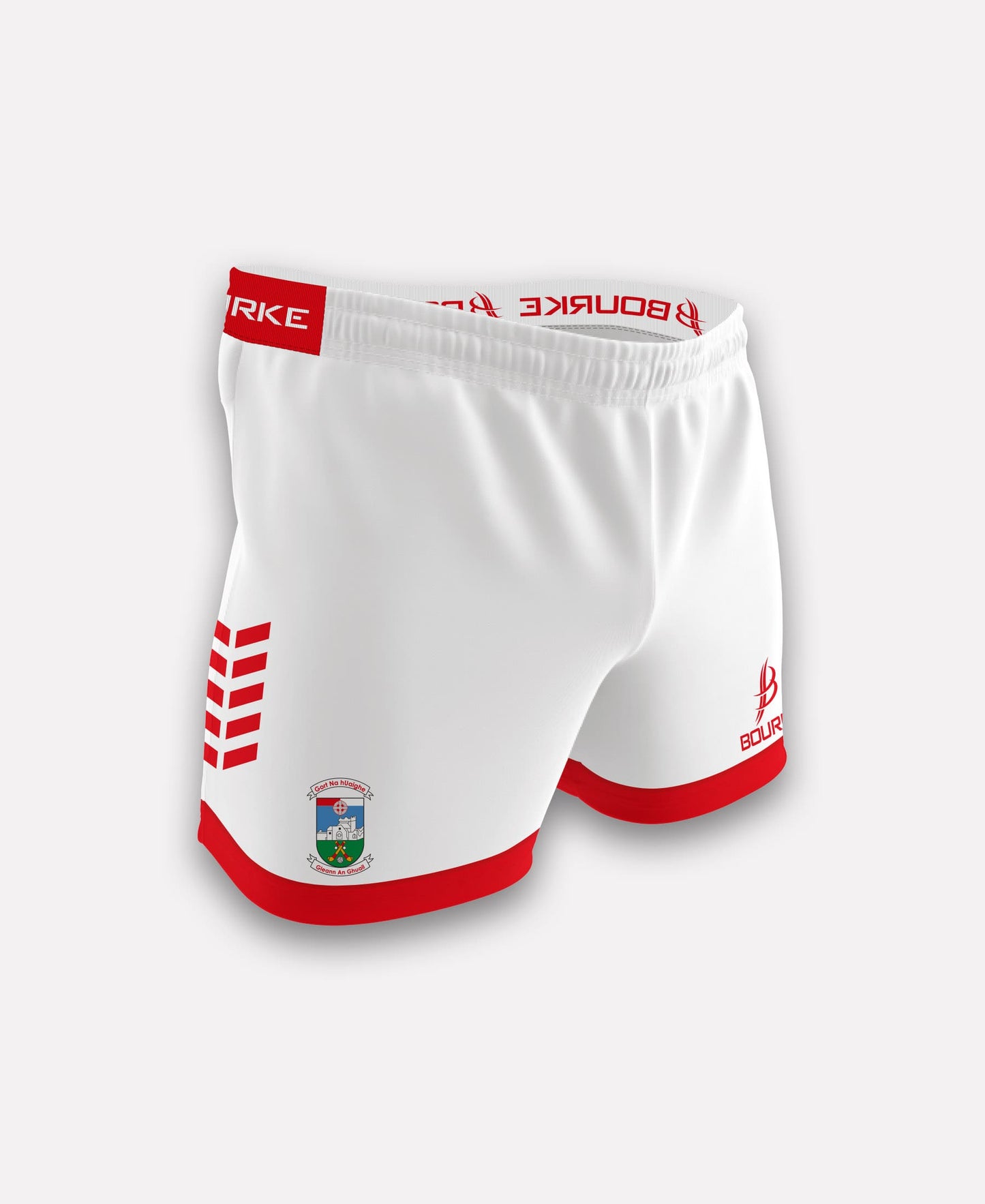 Gortnahoe Glengoole GAA Flex Chevron Shorts (White)