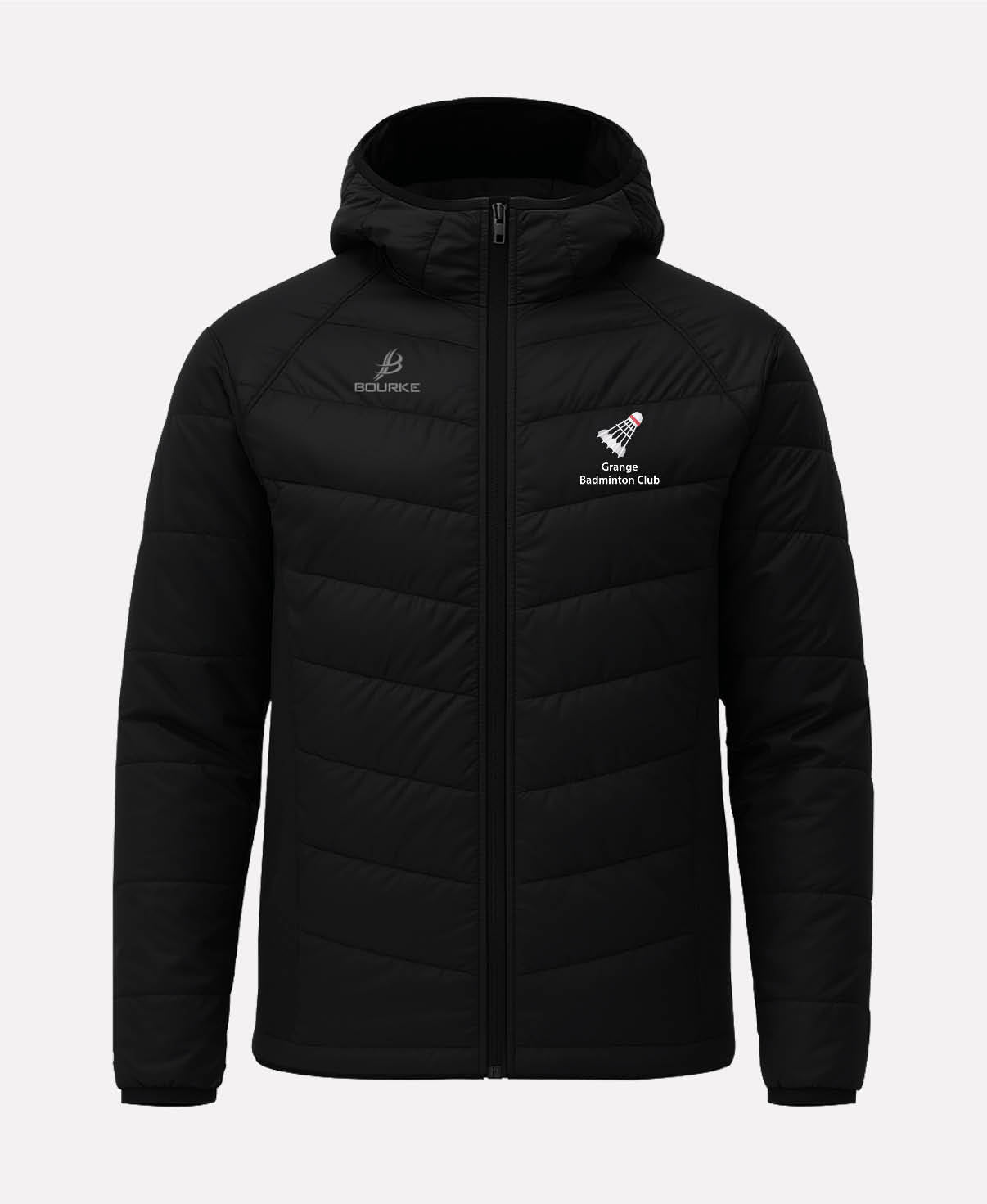 Grange Badminton FORTIS Hooded Jacket (Black)