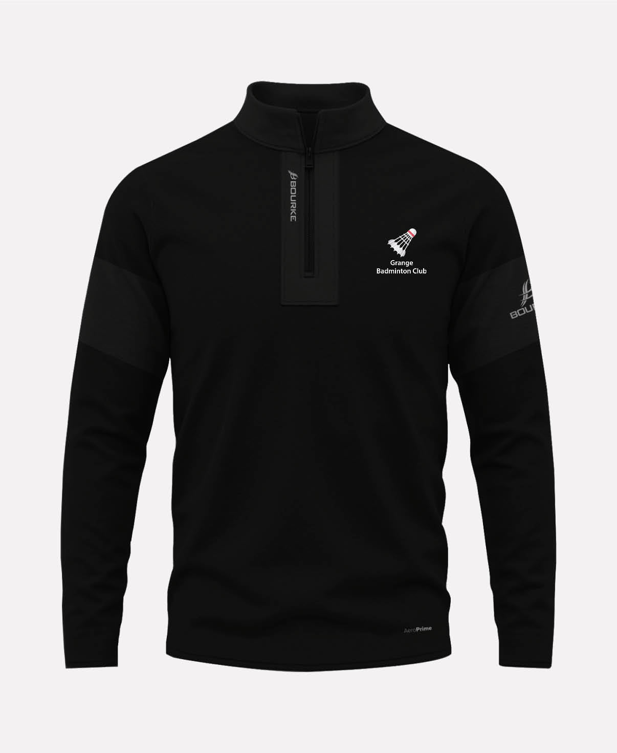 Grange Badminton TEASRA Half Zip (Black)