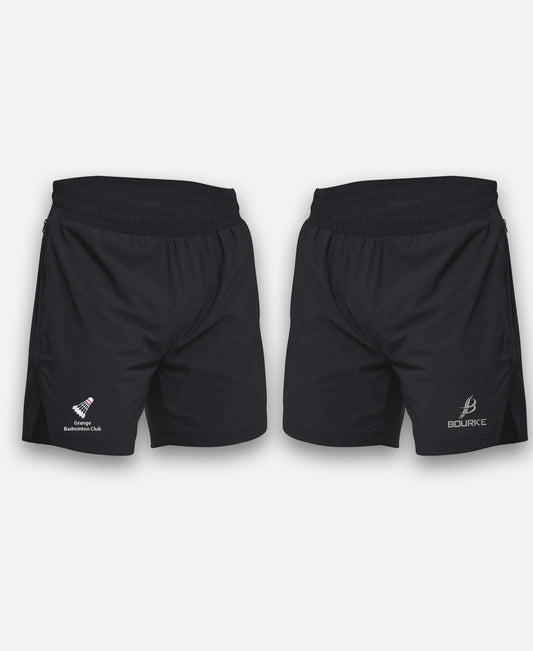 Grange Badminton BARR Gym Shorts (Black)