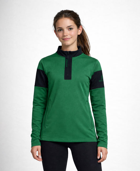 TEASRA Kids Half Zip (Black/Green)