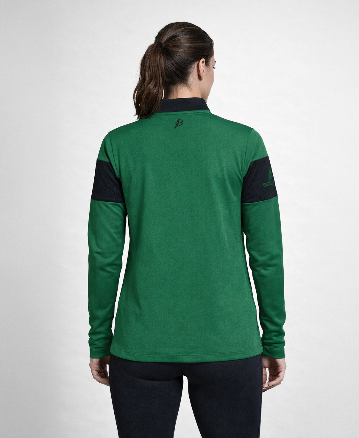 TEASRA Adult Half Zip (Black/Green)