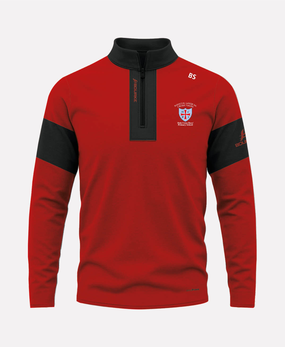 Holy Cross Boys PS TEASRA Half Zip (Black/Red)