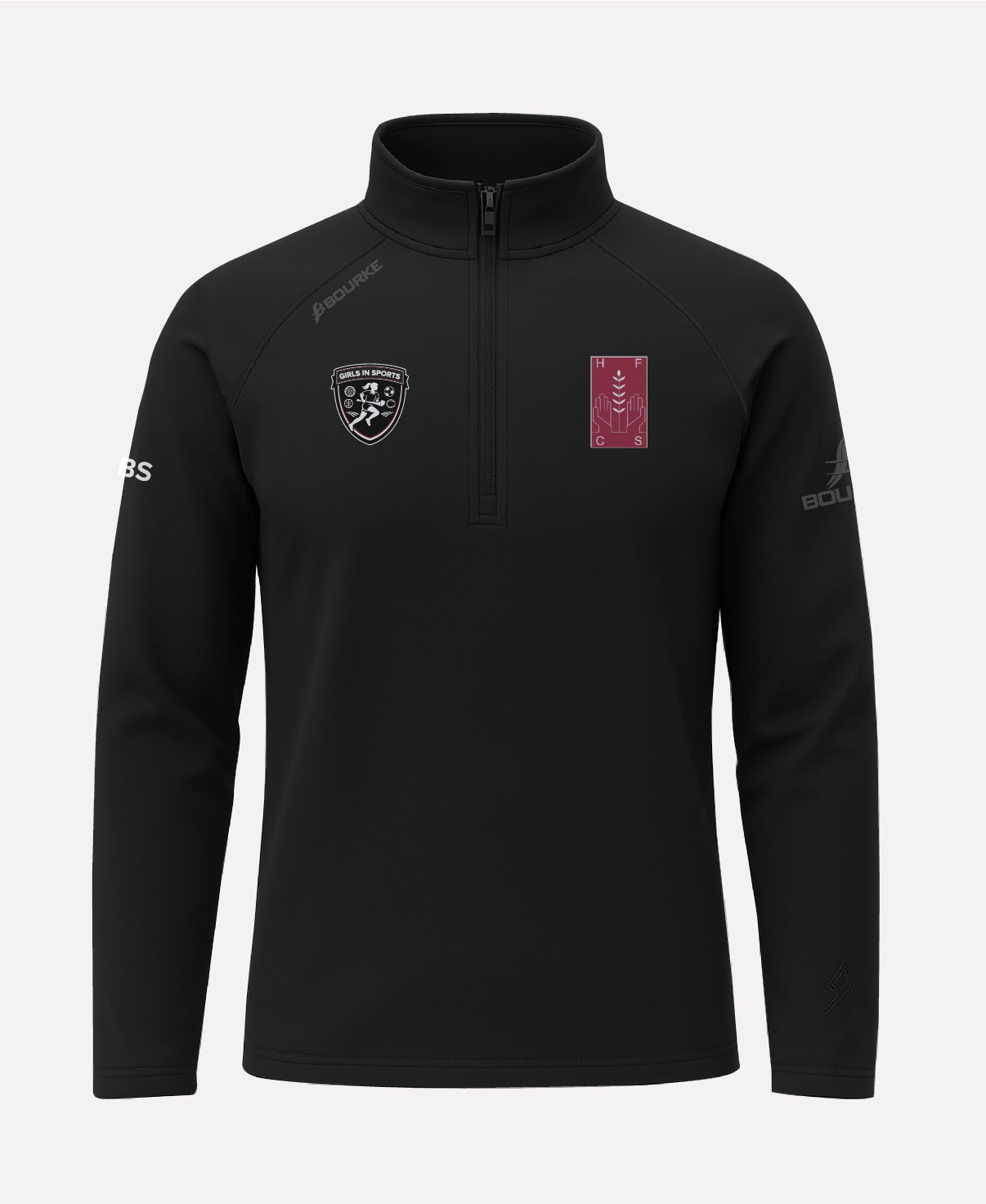 Holy Family Community School CORE Half Zip (Black)