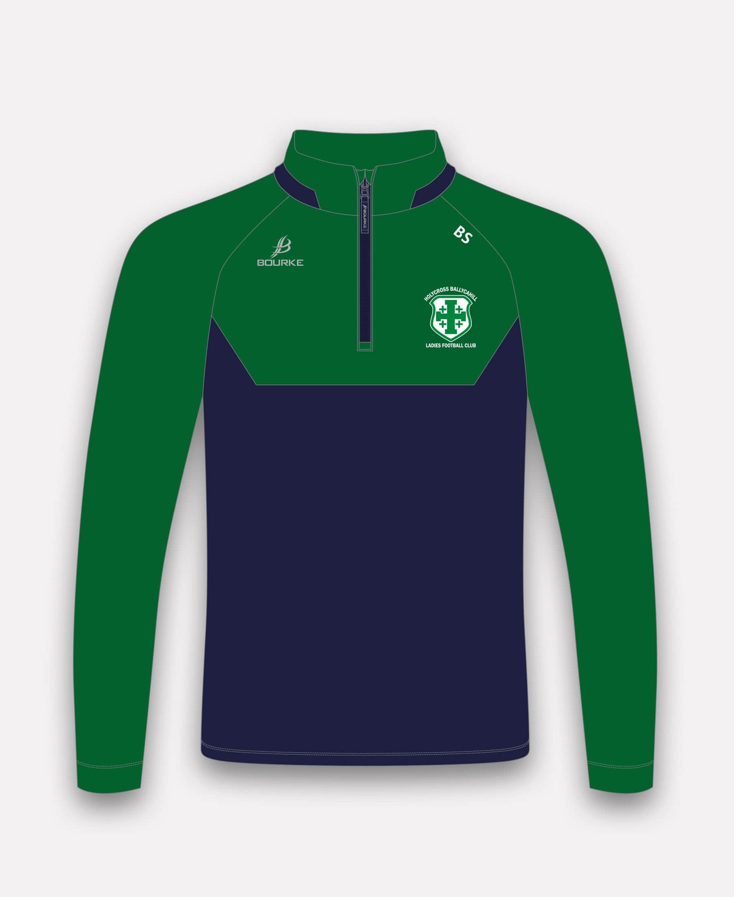 Holycross Ballycahill LGFA BARR Half Zip (Navy/Green)