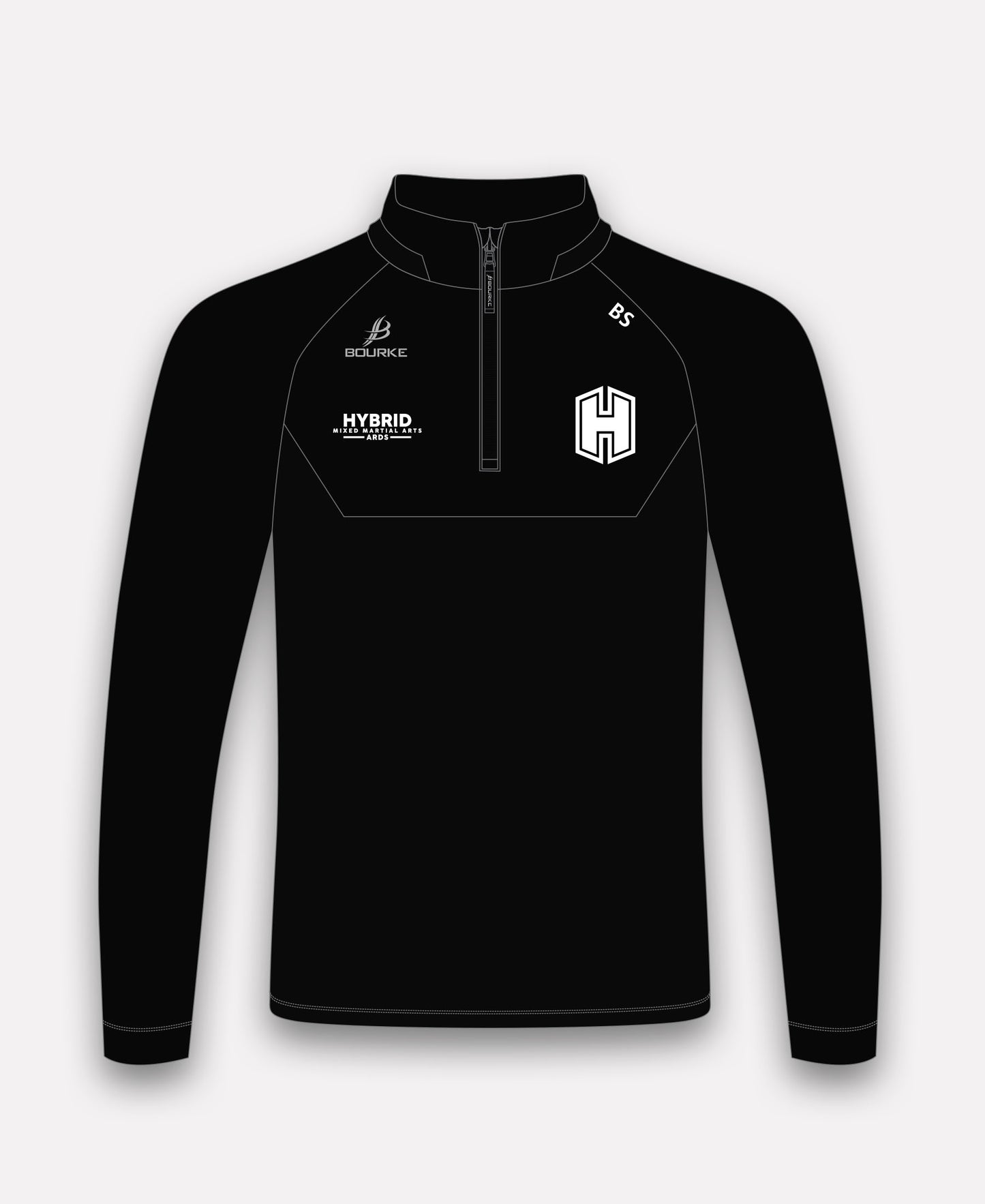 Hybrid MMA Ards BARR Half Zip (Black)