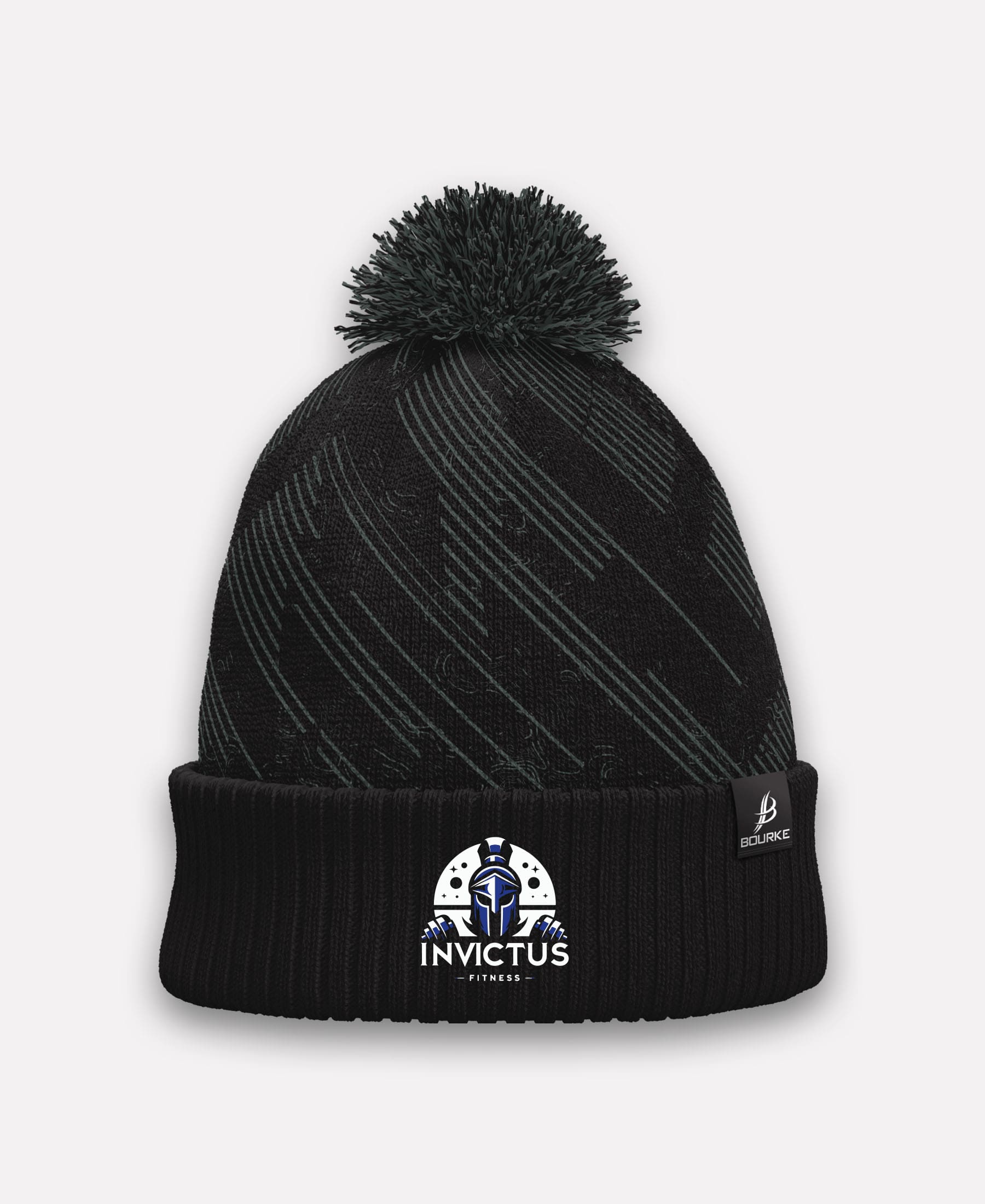 Invictus Gym BARR Bobble Hat (Black/Grey)