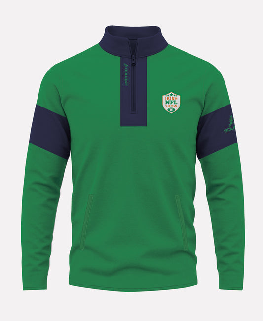 Irish NFL Show TEASRA Half Zip (Navy/Green)