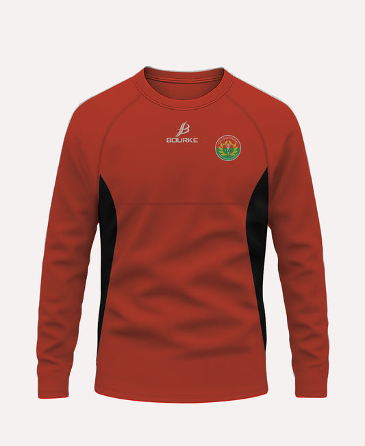 John Mitchels GAA BARR Crew Neck (Red/Black)