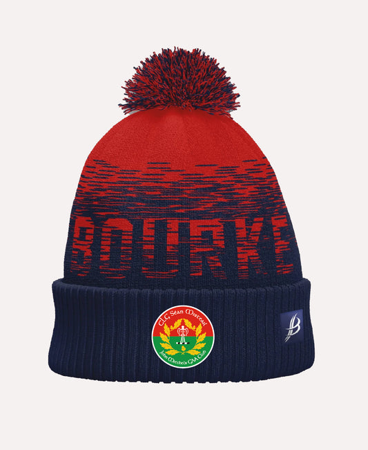 John Mitchels GAA TACA Fleece Lined Bobble Hat (Red/Navy)