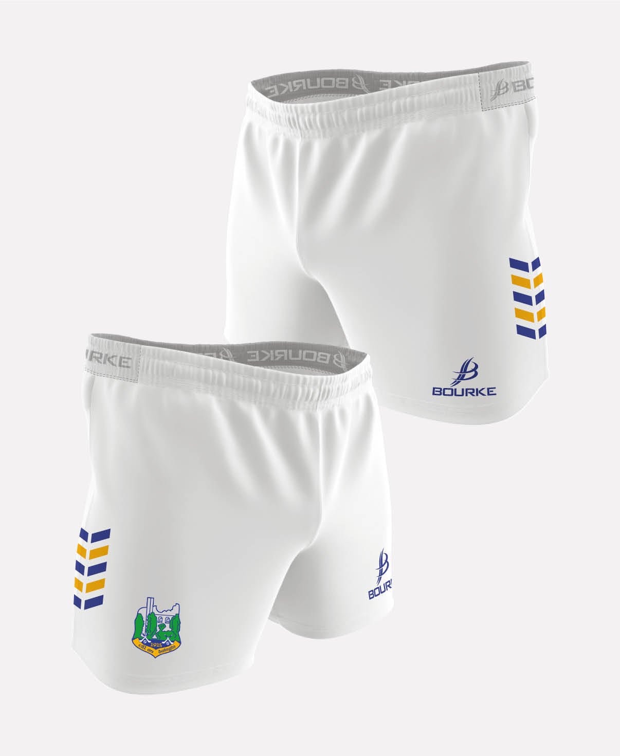 Kiladangan Juvenile GAA Flex Shorts 2025/26 (White/Blue/Amber)
