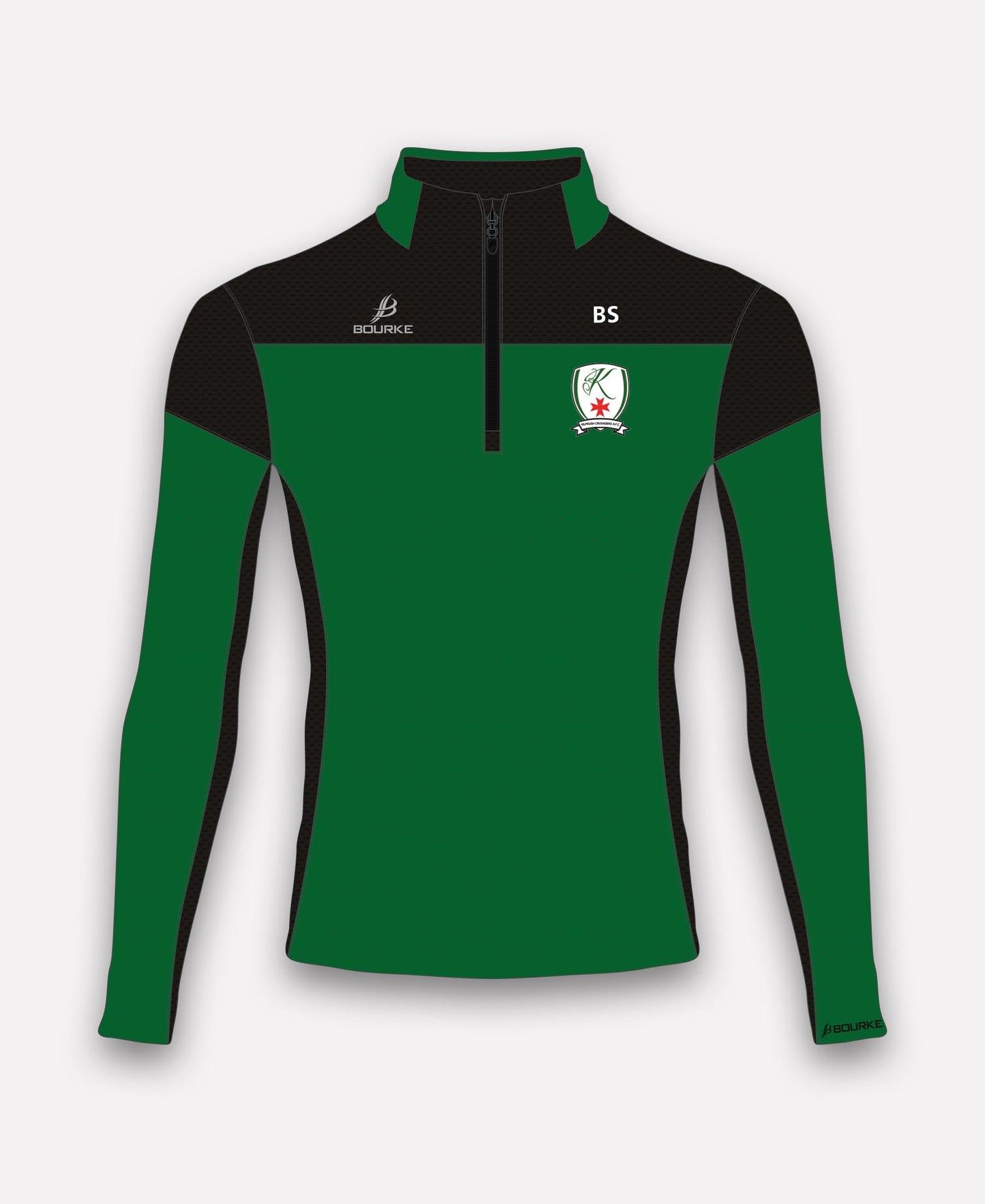 Kilfrush Crusaders FC TACA Half Zip (Green/Black)