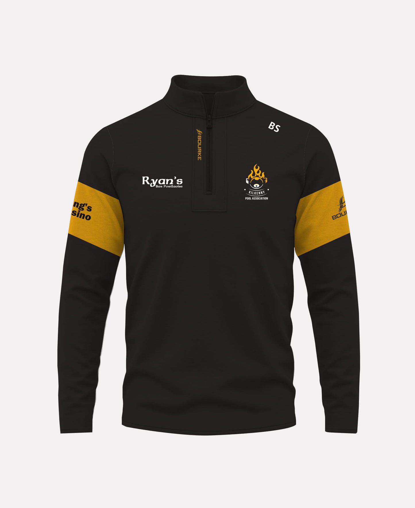 Kilkenny Pool Association TEASRA Half Zip (Black/Amber)