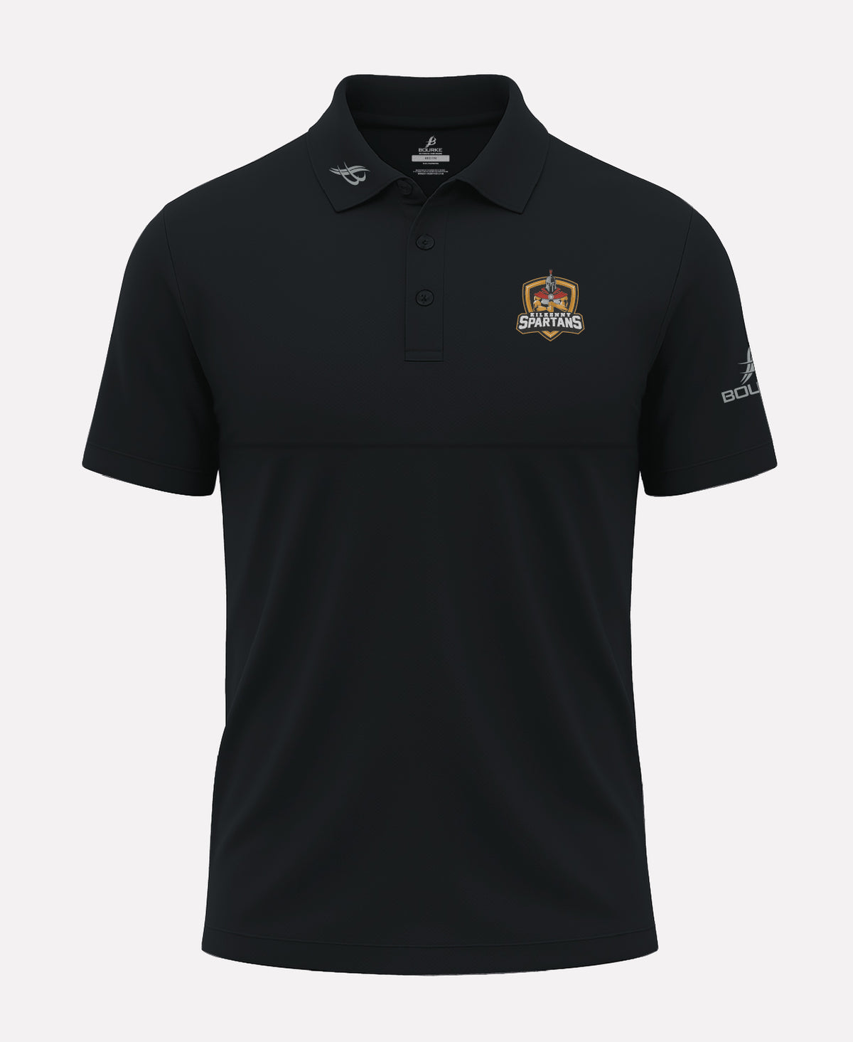 Kilkenny Spartans Volleyball FORTIS Polo Shirt (Black)