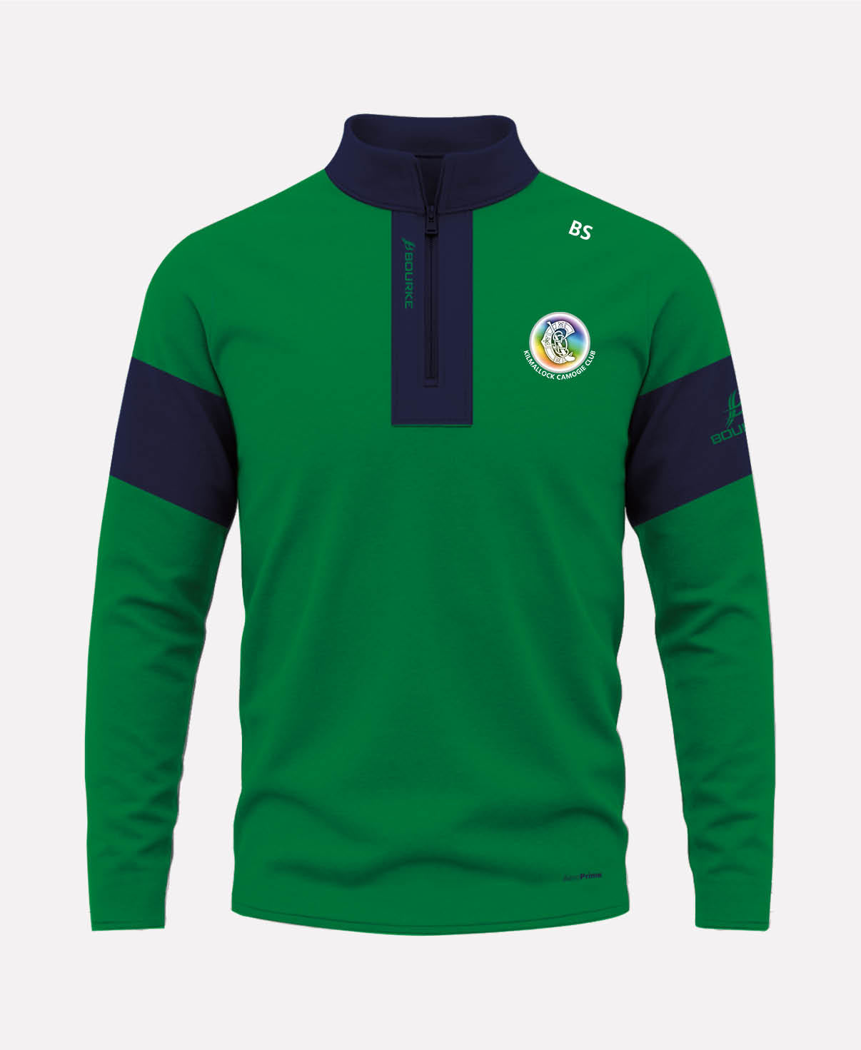 Kilmallock Camogie TEASRA Half Zip (Navy/Green)