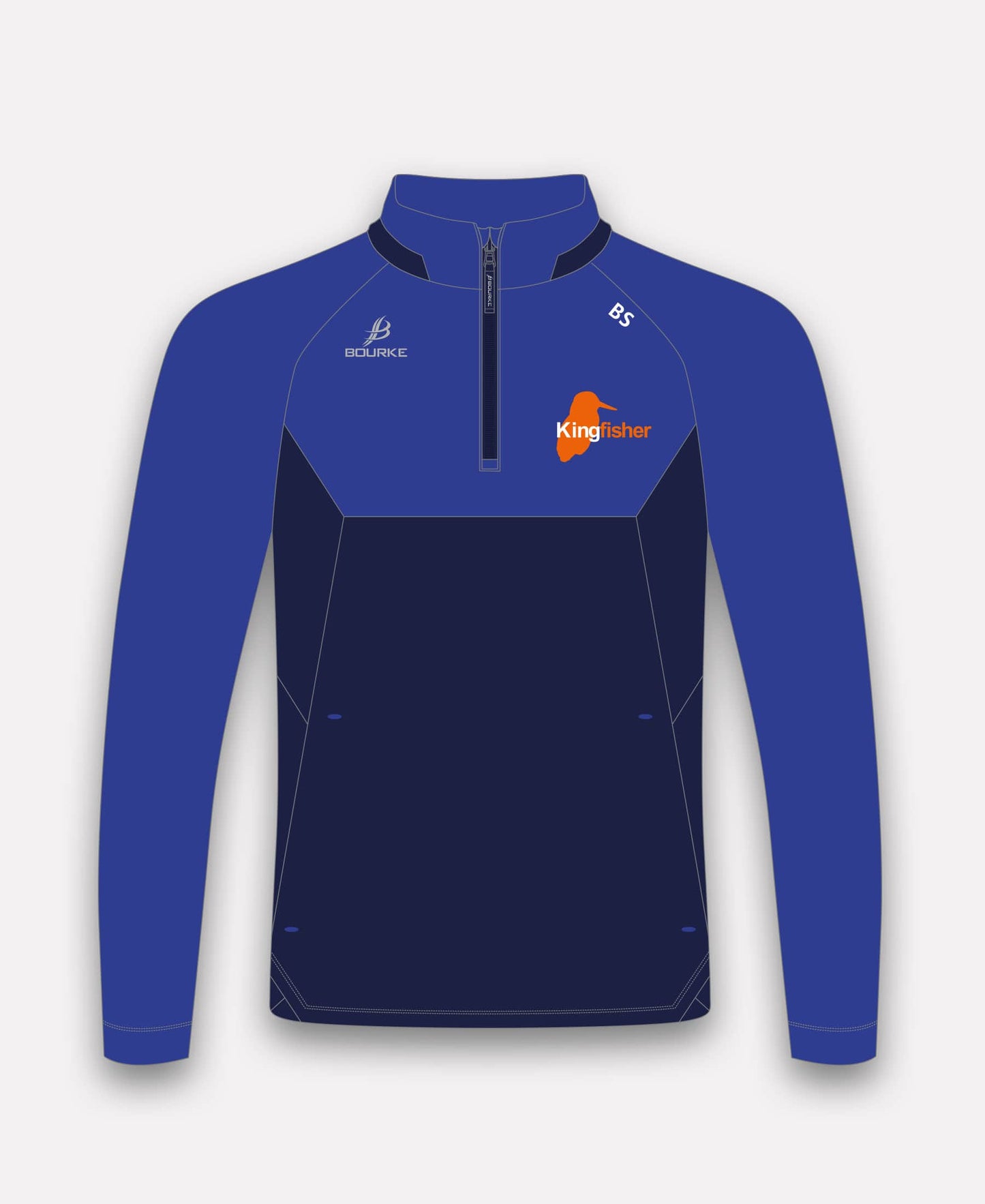 Kingfisher Swimming Club BARR Half Zip (Navy/Blue)