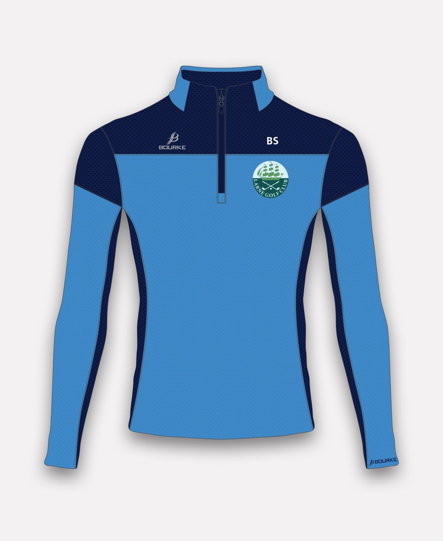 Larne Golf Club TACA Half Zip (Sky/Navy)