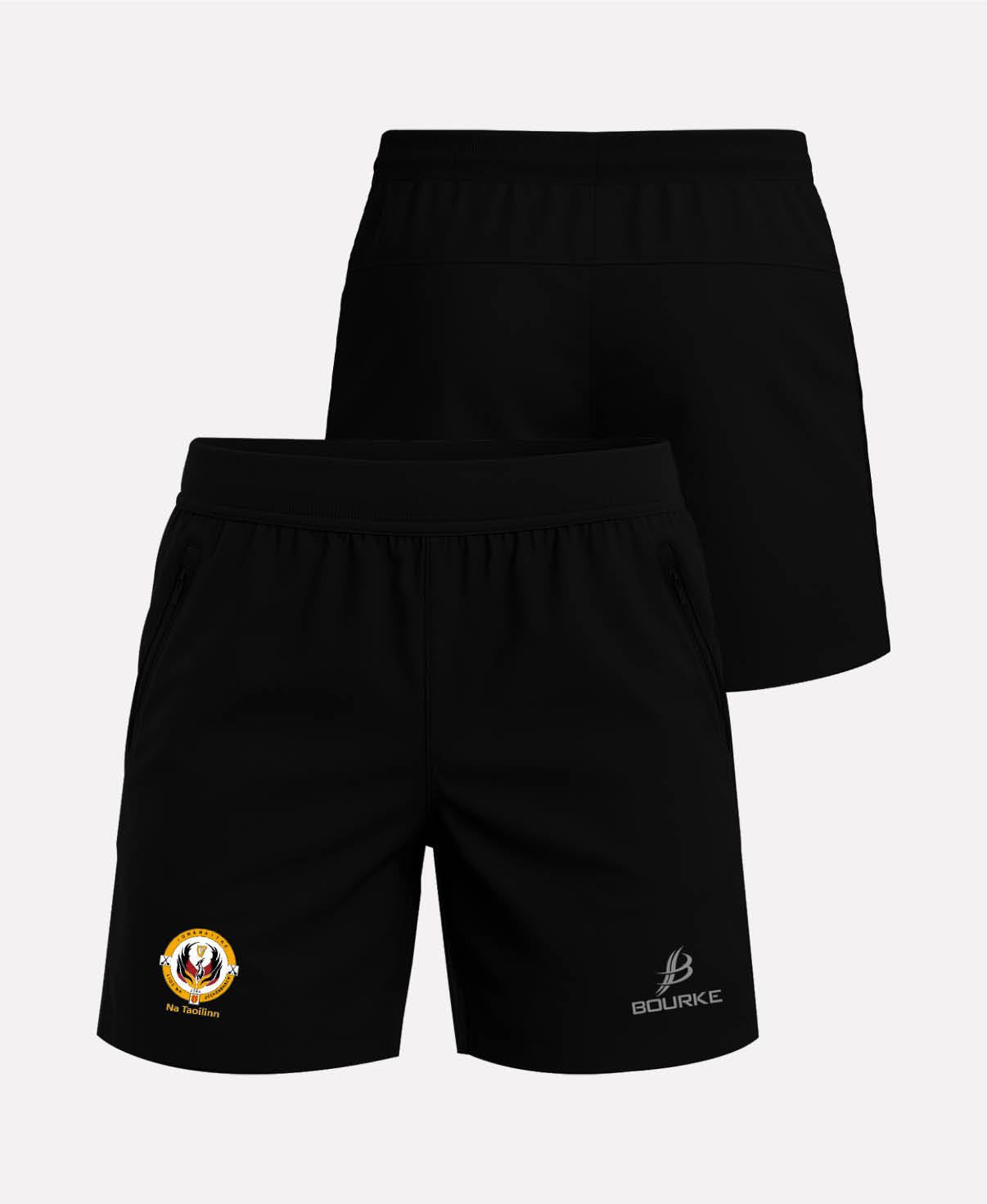 Lisburn Social Hurling FORTIS Gym Shorts (Black)