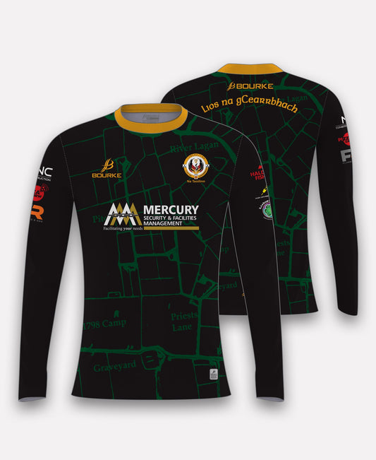 Lisburn Social Hurling Warm Up Top (Black/Green/Amber)