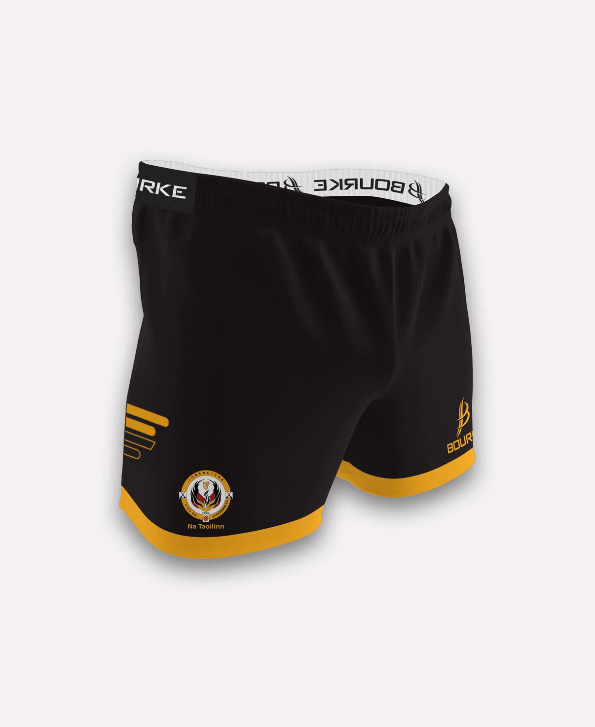 Lisburn Social Hurling Flex Shorts (Black/Amber)