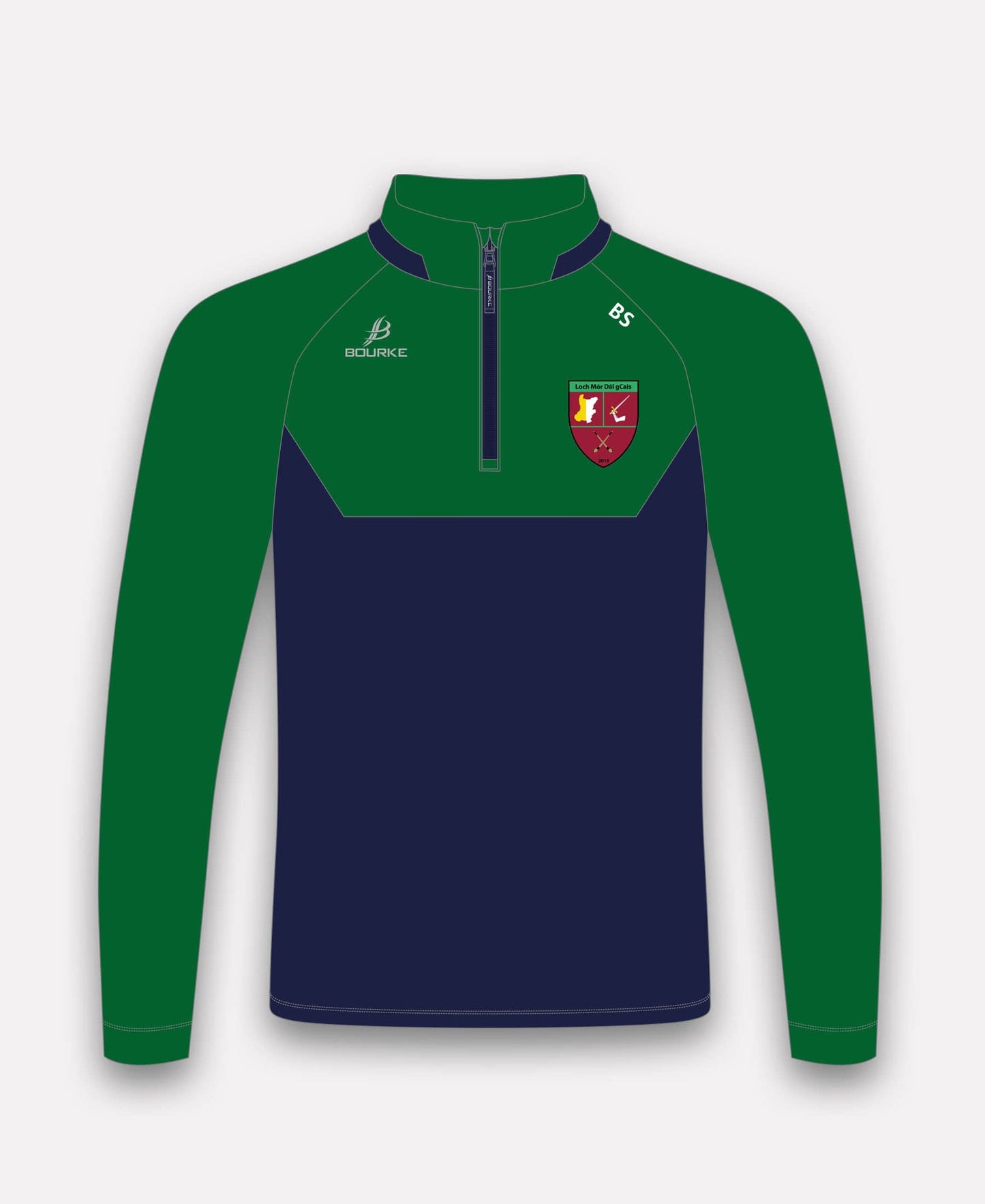 Loch Mór Dal gCais BARR Half Zip (Navy/Green)