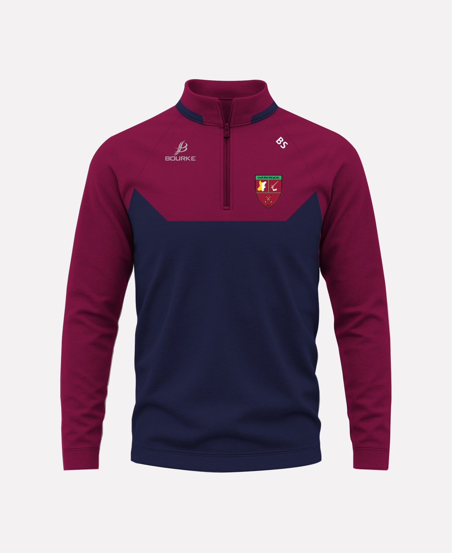 Loch Mor Dal gCais BARR Half Zip (Navy/Maroon)