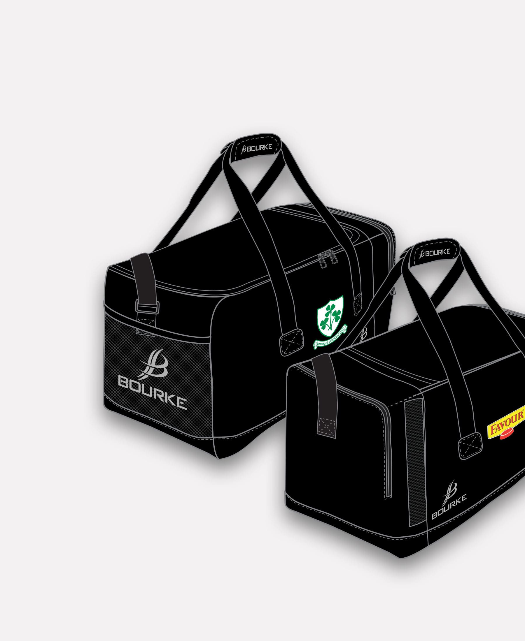 Loughgiel Shamrocks Croga Gear Bag (Black)