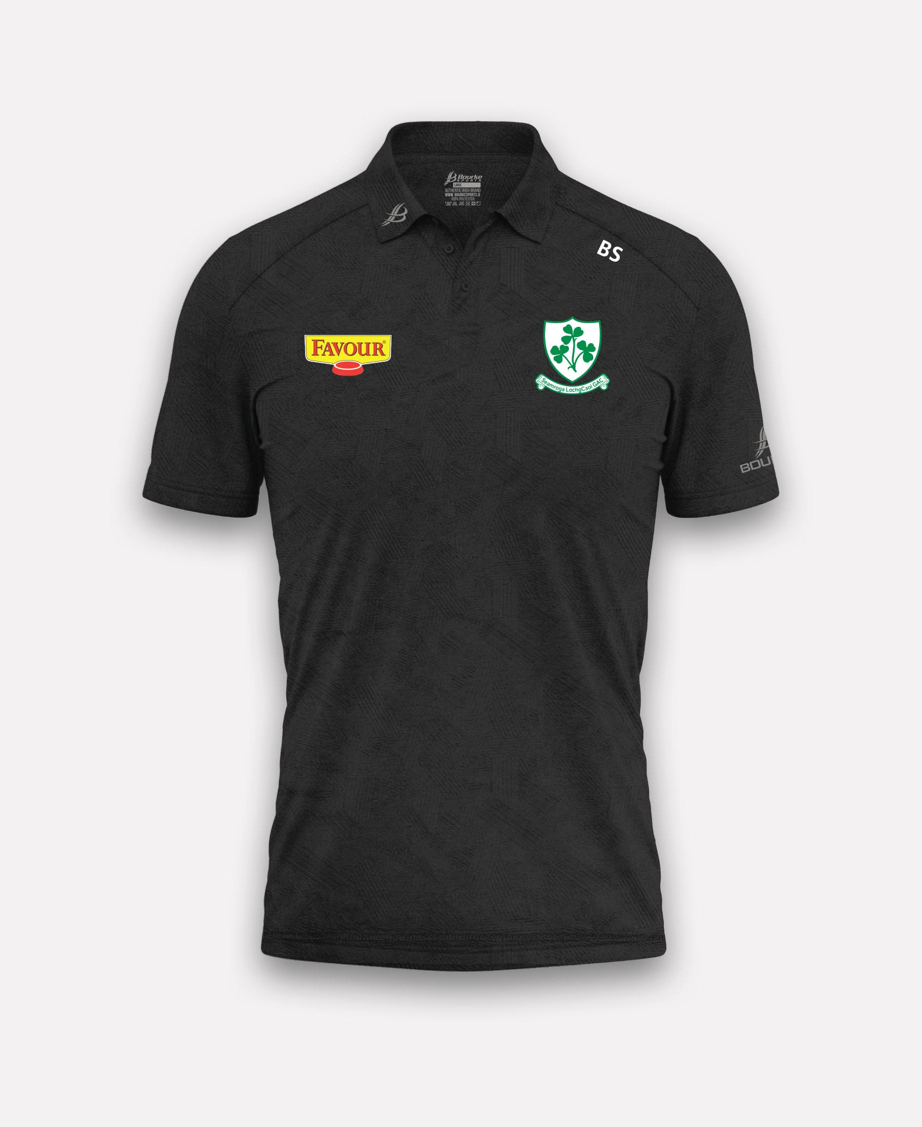 Loughgiel Shamrocks BARR Polo Shirt (Black)