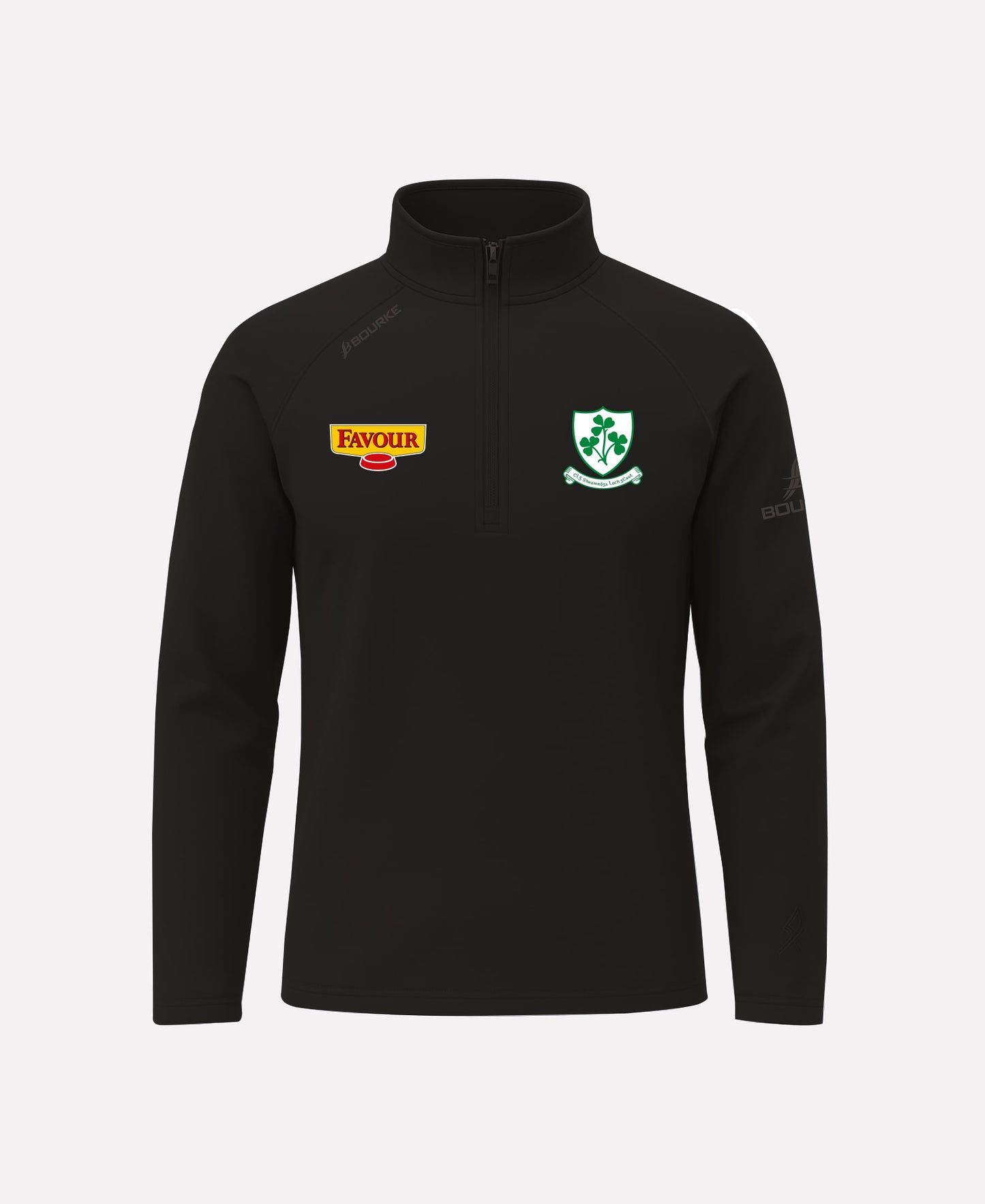 Loughgiel Shamrocks CORE Half Zip (Black)