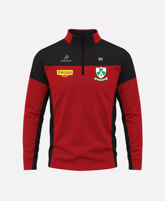 Loughgiel Shamrocks TACA Half Zip (Red/Black)