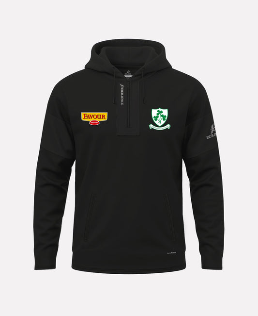 Loughgiel Shamrocks TEASRA Half Zip Hoodie (Black)