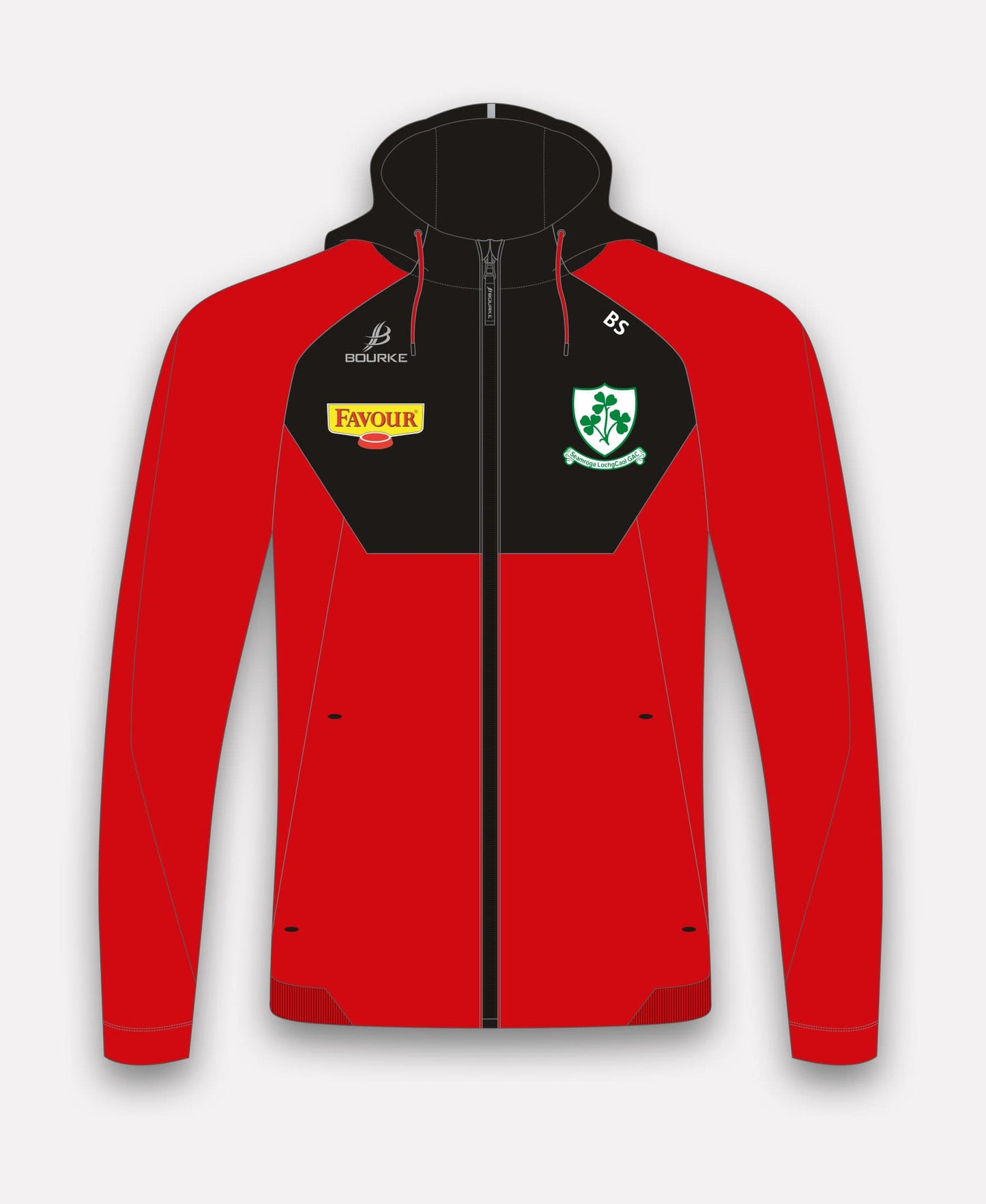 Loughgiel Shamrocks BARR Hoody (Black/Red)