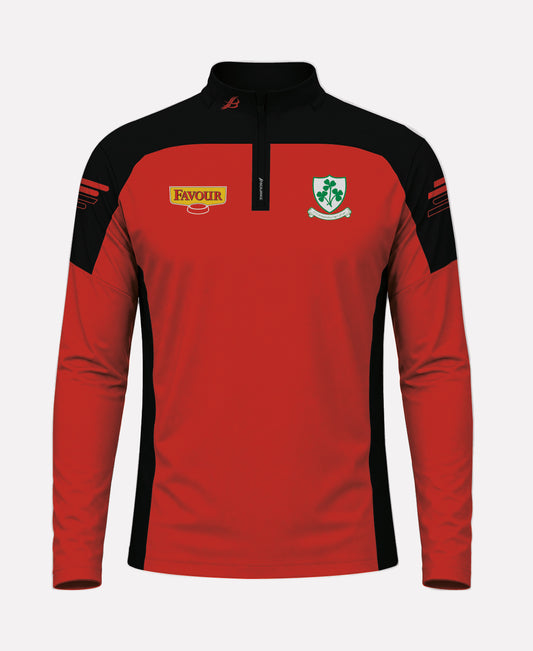 Loughgiel Shamrocks SORA Half Zip (Black/Red)
